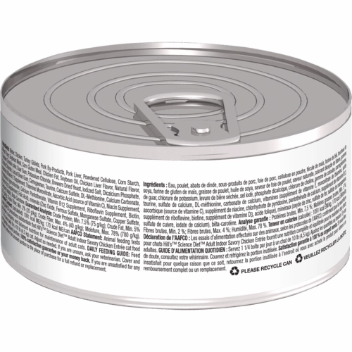 Science Diet Indoor Savory Chicken Entree Adult Canned Cat Food, 5.5oz