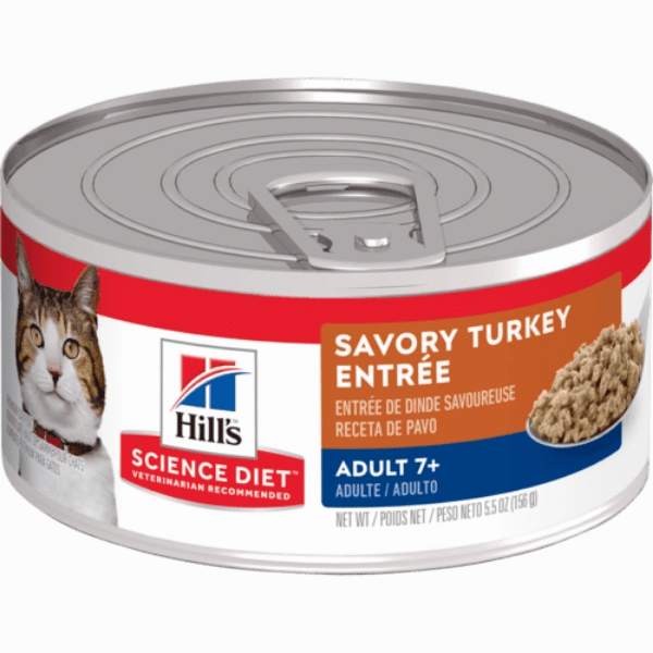 Science Diet Savory Turkey Entree Adult 7  Canned Cat Food