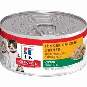 Science Diet Tender Chicken Dinner Canned Kitten Food, 5.5oz