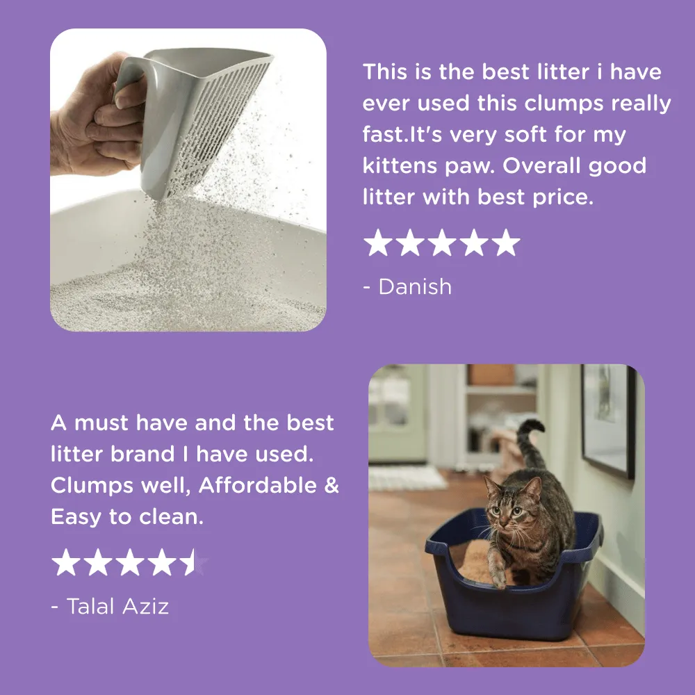 Scoopy Cat Litter | Lavender Scented | 100% Natural Indian Brown Sand