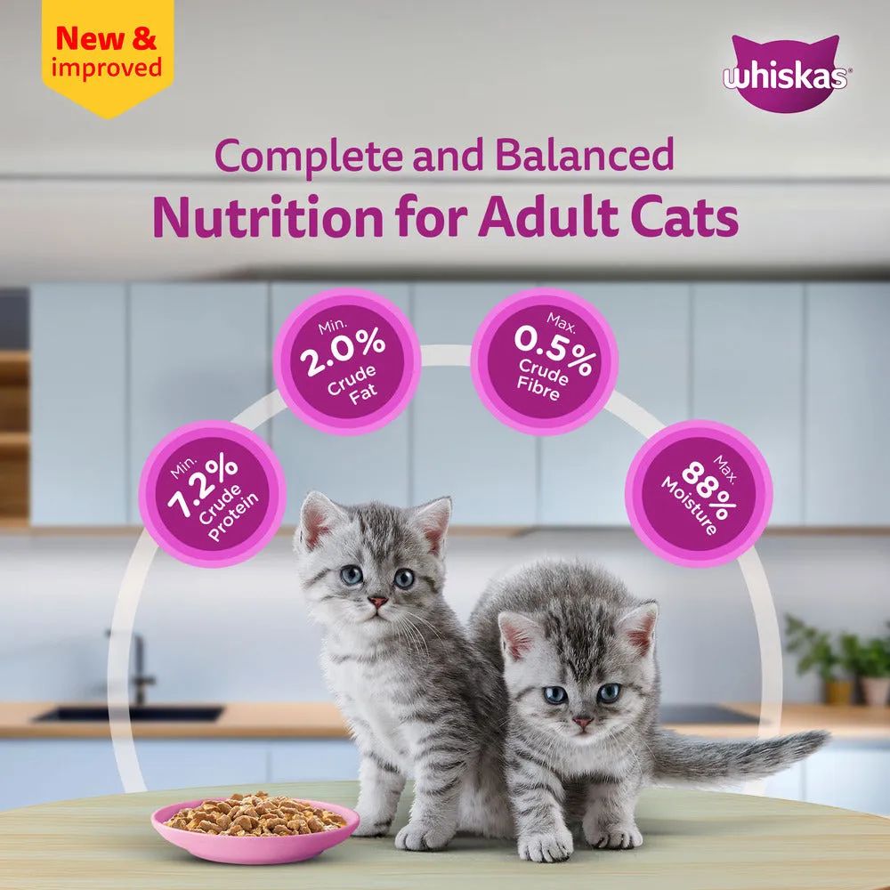 Sheba Chicken Loaf and Whiskas Tuna in Jelly Kitten Cat Wet Food Combo