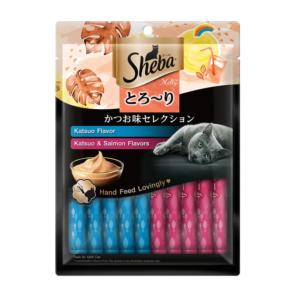 Sheba Melty Cat Treats Katsuo   Katsuo Salmon 12g x 20