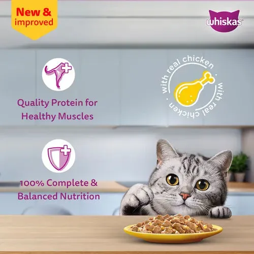 Sheba Tuna Pumpkin & Carrot In Gravy and Whiskas Chicken in Gravy Cat Wet Food Combo