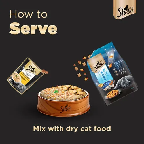 Sheba Tuna Pumpkin & Carrot In Gravy and Whiskas Chicken in Gravy Cat Wet Food Combo