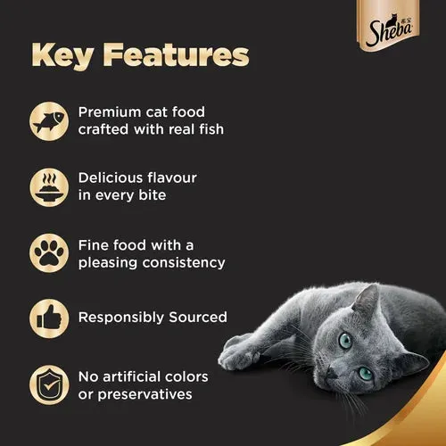 Sheba Tuna Pumpkin & Carrot In Gravy and Whiskas Chicken in Gravy Cat Wet Food Combo