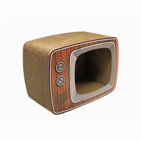 ShuangMao Cat Scratcher Nest TV - Classic Retro L39.5cm x B22cm x H31cm