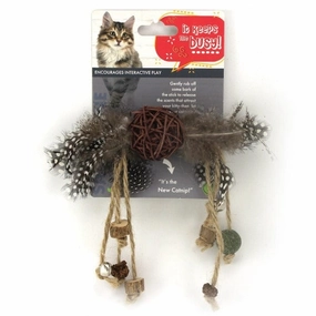 Silvervine Rattan Ball Cat Toy