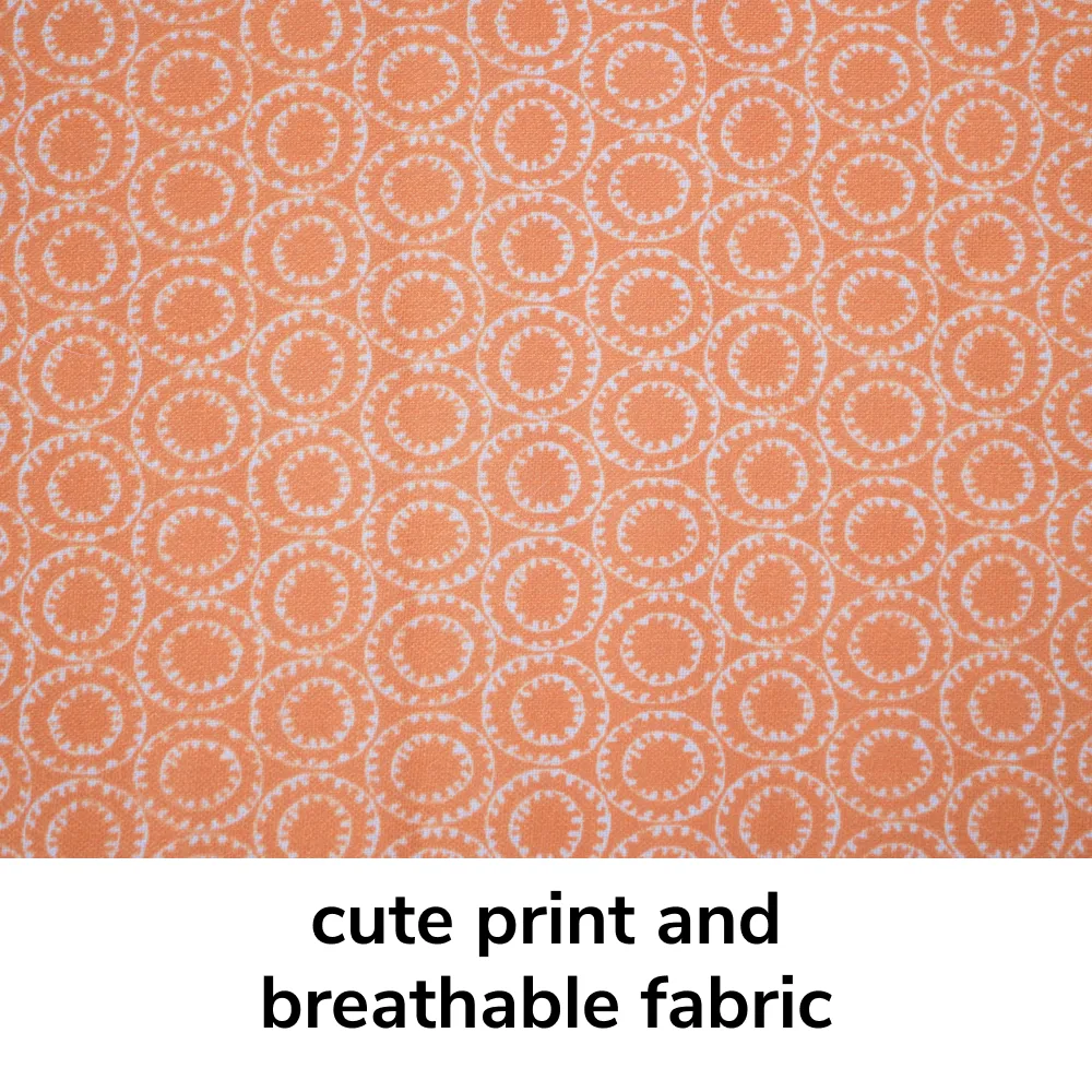 Skatrs Marigold Mandala Printed Kurta for Dogs and Cats (Orange)