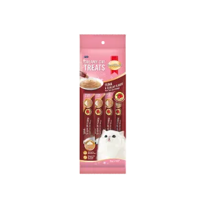SmartHeart Cat Creamy Treats Cranberry Tuna & Scallop 15g x 4