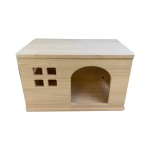 Solid Wood Pet House - Warm Home M (L50cm x B30cm x H30cm)