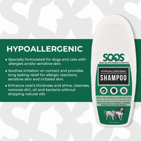 Soos Pets Natural Hypoallergenic Shampoo