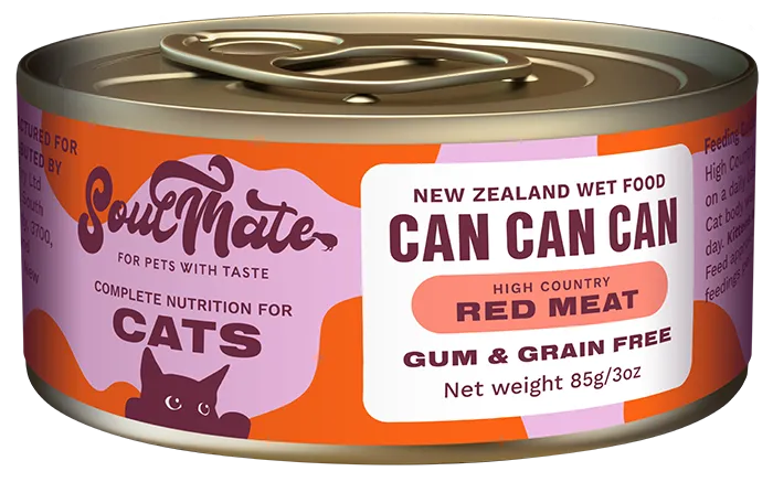 Soulmate New Zealand Cat Wet Food Can Can Can - High Country Red Meat