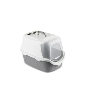 Stefanplast Cathy Easy Clean with Hood Stone Grey 56cm x 40cm x H40cm