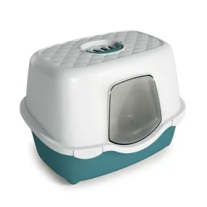 Stefanplast Tres Chic Indoor Filter Cat Litter Box English Green