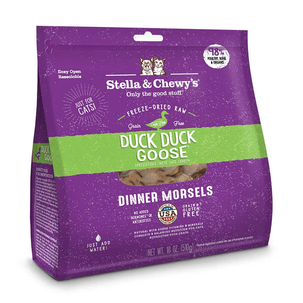 Stella & Chewy's Cat Freeze-Dried Dinner Morsels - Duck, Duck, Goose 18oz