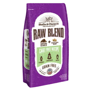 Stella & Chewy's Cat Raw Blend Kibble Cage Free Poultry Recipe 10lb