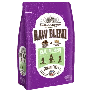 Stella & Chewy's Cat Raw Blend Kibble Cage Free Poultry Recipe 5lb