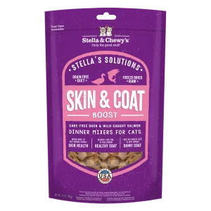 Stella & Chewy's Cat Stella's Solutions Skin & Coat Boost - Cage-Free Duck & Wild Caught Salmon 7.5oz