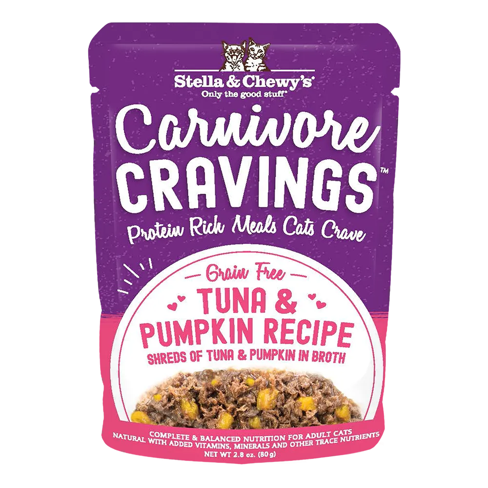 Stella & Chewy's Cat Wet Food Carnivore Cravings Tuna & Pumpkin 2.8oz