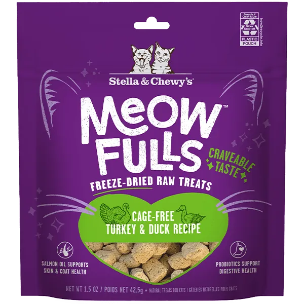 Stella & Chewy's Meowfulls Turkey & Duck Cat Treats