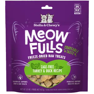 Stella & Chewy's Meowfulls Turkey & Duck Cat Treats