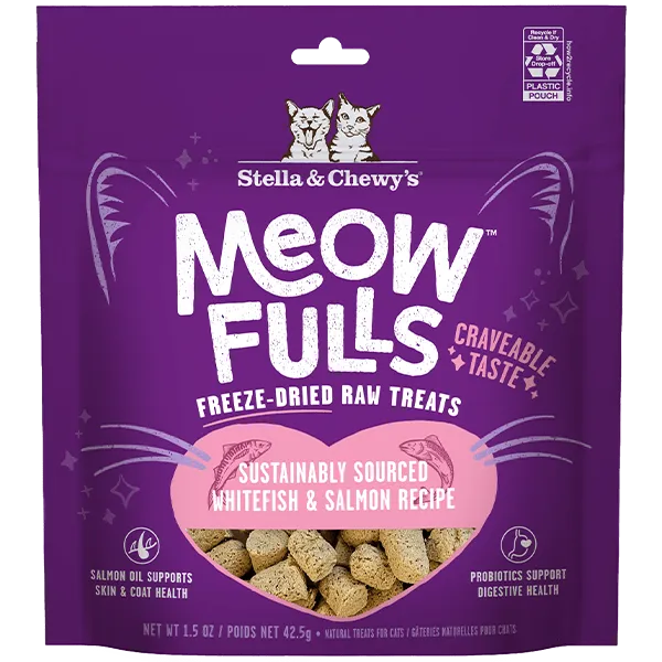 Stella & Chewy's Meowfulls Whitefish & Salmon Cat Treats