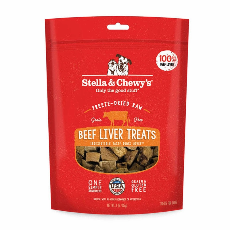 STELLA & CHEWY'S Freeze-Dried Raw Beef Liver Treats for Dogs
