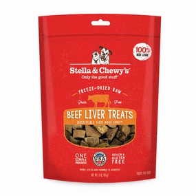 STELLA & CHEWY'S Freeze-Dried Raw Beef Liver Treats for Dogs