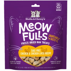 Stella & Chewy's Meowfulls Chicken & Chicken Liver Cat Treats