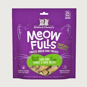 STELLA & CHEWY'S Meowfulls Turkey & Duck Recipe Treats for Cats