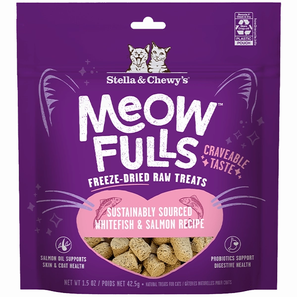 Stella & Chewy's Meowfulls Whitefish & Salmon Cat Treats