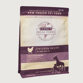 STEVE'S REAL FOOD Frozen Raw Chicken Recipe for Dogs and Cats