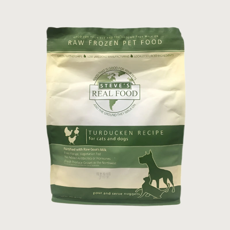 STEVE'S REAL FOOD Frozen Raw Turducken Recipe for Dogs and Cats