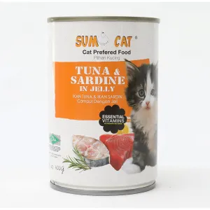 Sumo Cat Tuna and Sardine in Jelly 400g