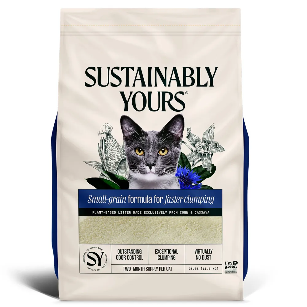 Sustainably Yours Multi Cat Plus Unscented Small Granules Cat Litter