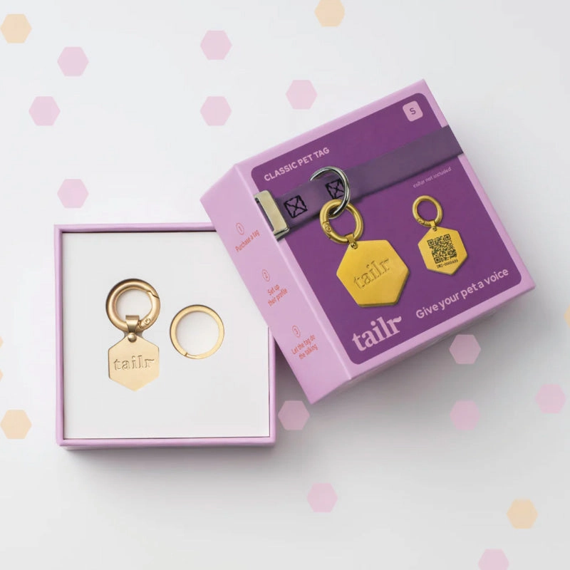 TAILR Classic QR Code Pet ID Tag for Dogs & Cats