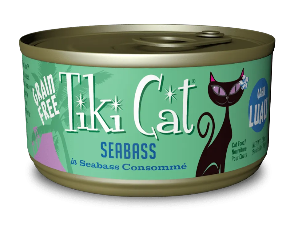 Tiki Cat Oahu Luau Grain Free Seabass Canned Cat Food
