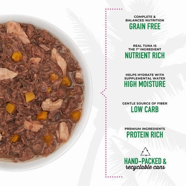 Tiki Cat Aloha Friends Tuna, Ocean Whitefish & Pumpkin Recipe Canned Cat Food, 5.5oz