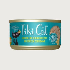 TIKI CAT Succulent Chicken Recipe in Chicken Consomm Food for Cats