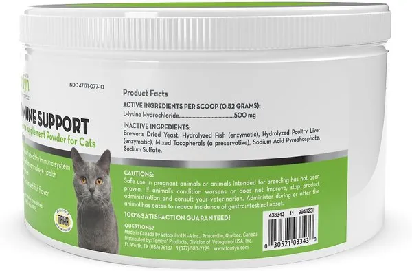 Tomlyn Immune Support L-Lysine Powder Supplement for Cats