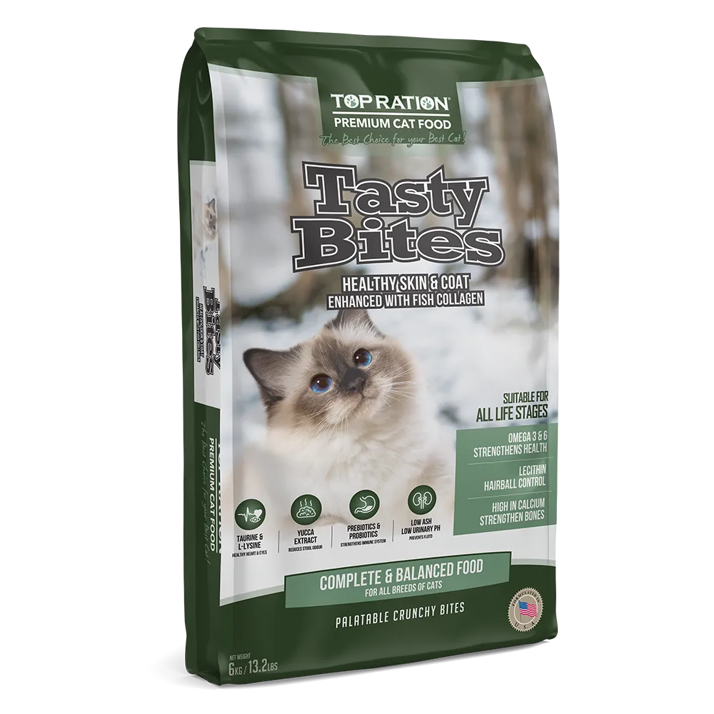 Top Ration Cat Tasty Bites All Life Stages 6kg