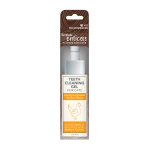 TropiClean Enticers Teeth Cleaning Gel for Cats - Honey Marinated Chicken Flavor 2oz