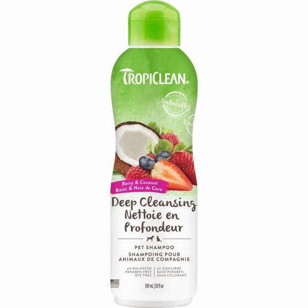 Tropiclean Deep Cleansing Berry & Coconut Pet Shampoo