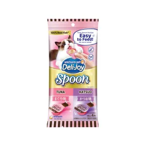 Unicharm Cat Treat Deli-Joy Spoon Tuna & Katsuo 10g x 4