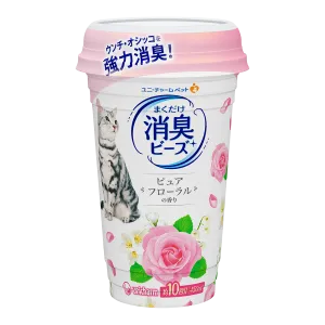 Unicharm Pet Cat Deodorising Beads Floral 450ml