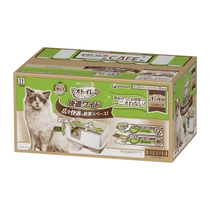 Unicharm Toilet Deo Toilet Dual Layer Cat Litter Box Wide