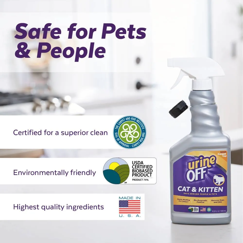 Urine Off Cat & Kitten Formula Odor and Stain Remover 946ml