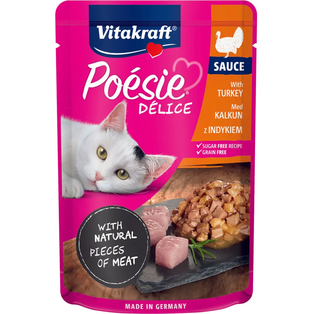 Vitakraft Cat Poesie Delice Sauce Turkey Breast 85g
