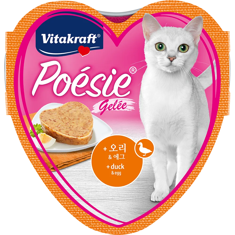 Vitakraft Cat Poesie Hearts Duck & Egg 85g