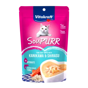 Vitakraft Cat Soupurr Tuna Soup Topped with Kanikama & Shirasu 50g